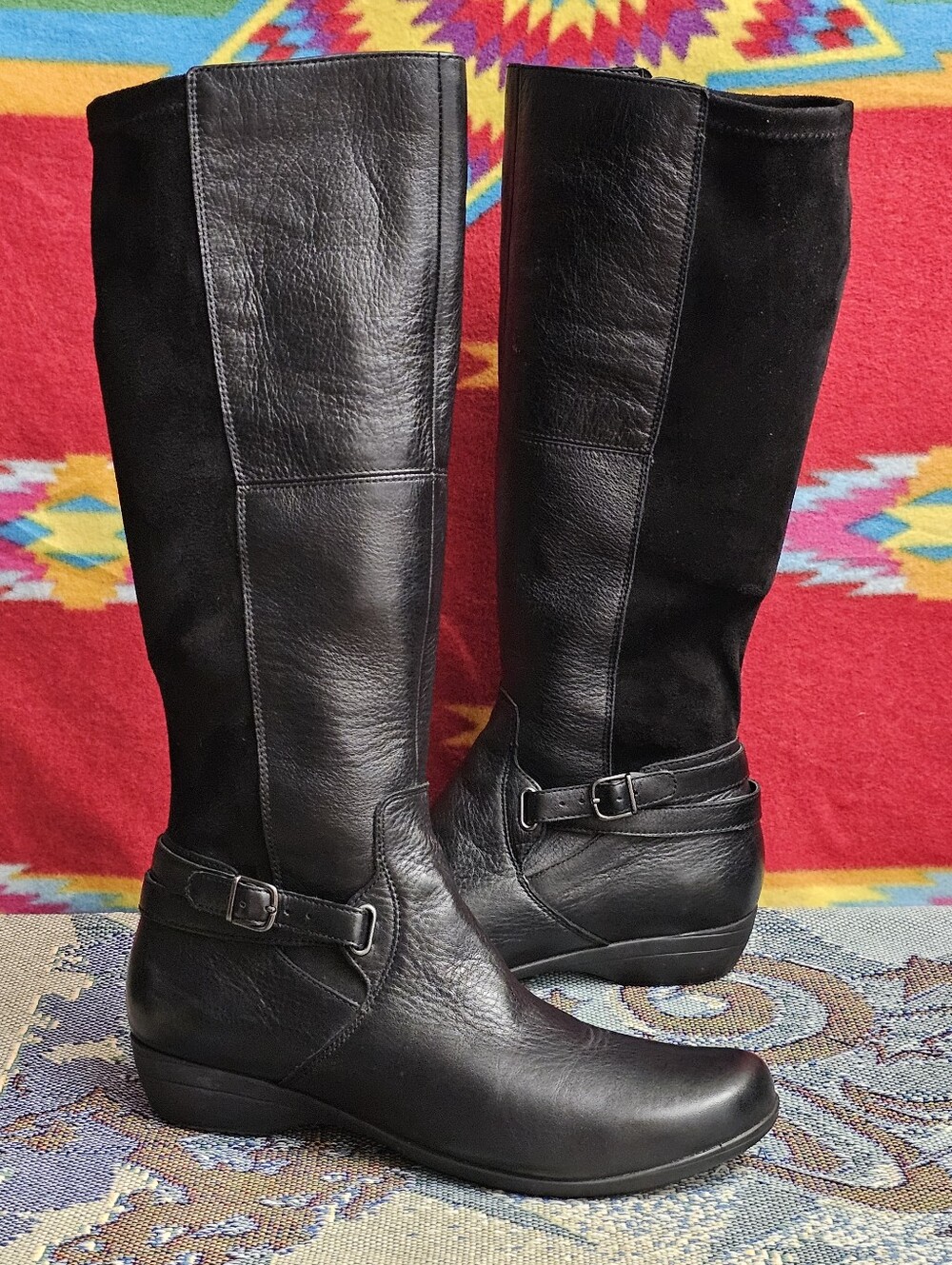 Dansko Francesca Black Milled Nappa Knee High Boots Womens EU 41 / US 10 Comfort